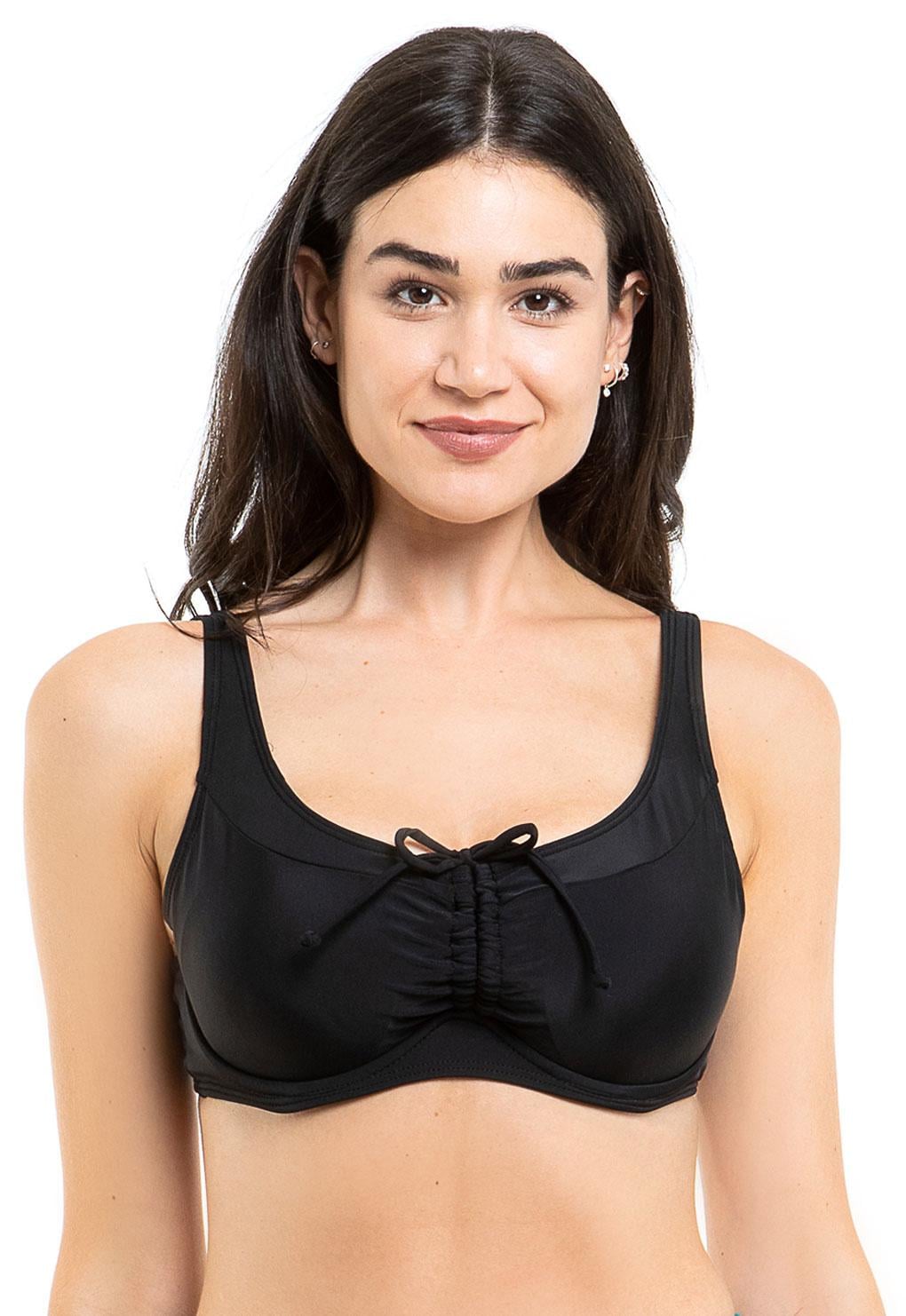 BIKINI BUSTO GRANDE COPA BLANDA NEGRO - 1