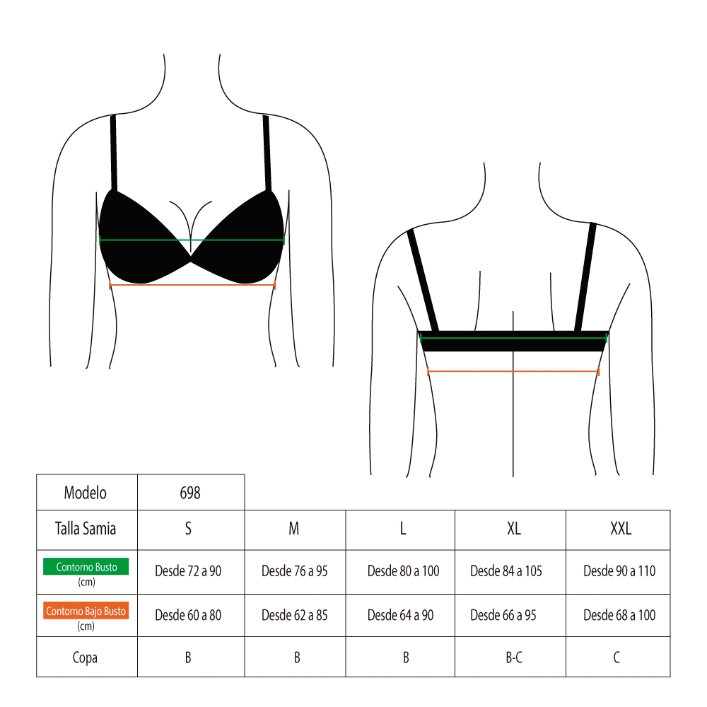 BIKINI MUJER SAMIA 6982 BÁSICO ESTAMPADO FUCSIA - 4