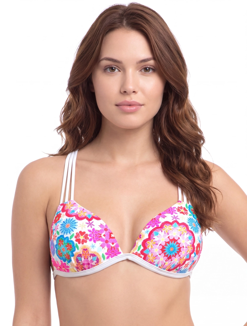 BIKINI ESTILO SOSTE N CON ESPALDA TRENZADA BLANCO - 1
