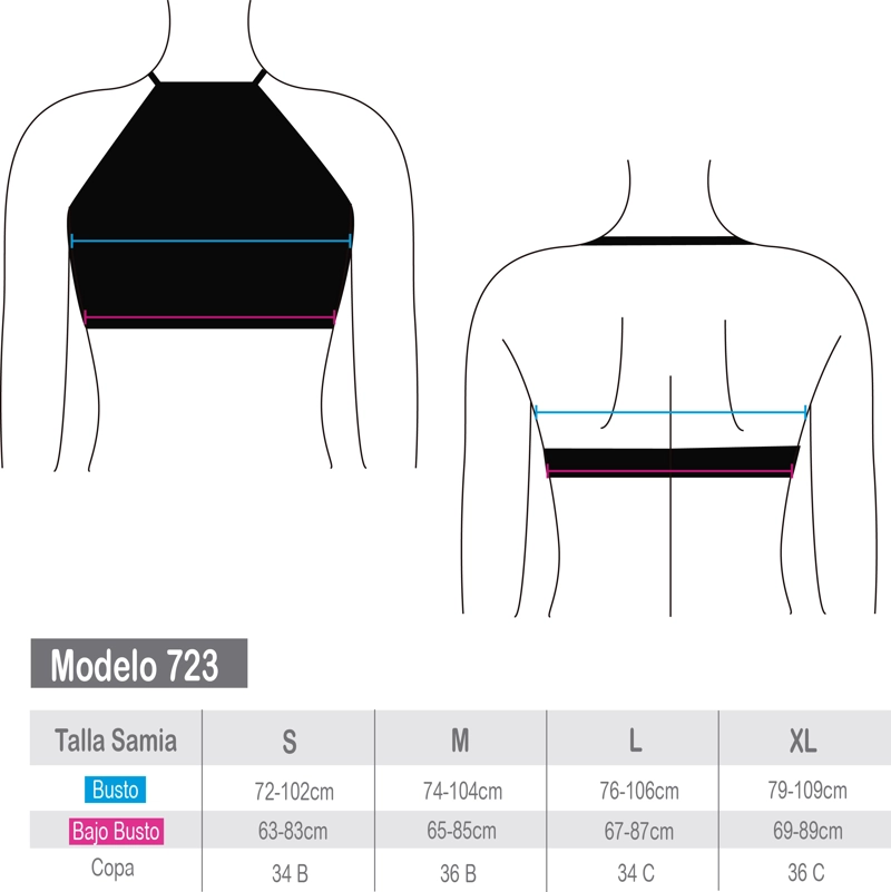 BIKINI MUJER SAMIA 7232 CON TRANSPARENCIA NEGRO - 4