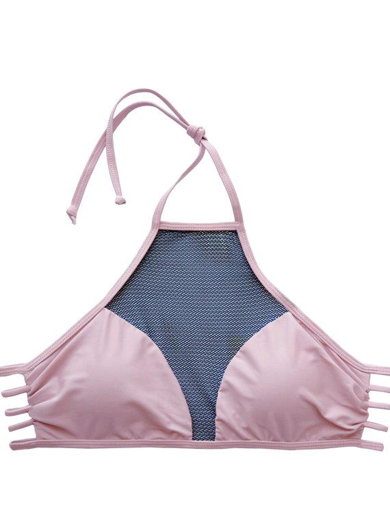 BIKINI MUJER SAMIA 7231 CON TRANSPARENCIA ROSADO - 3