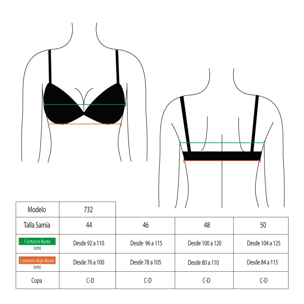 BIKINI SOSTE N COPA GRANDE ESTAMPADO TURQUESA - 4