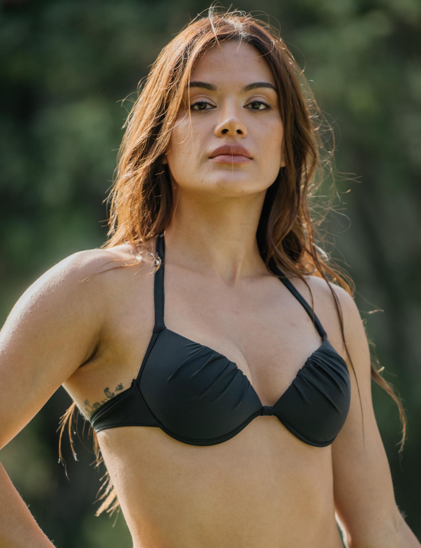 BIKINI SOSTÉN DRAPEADO NEGRO - 7