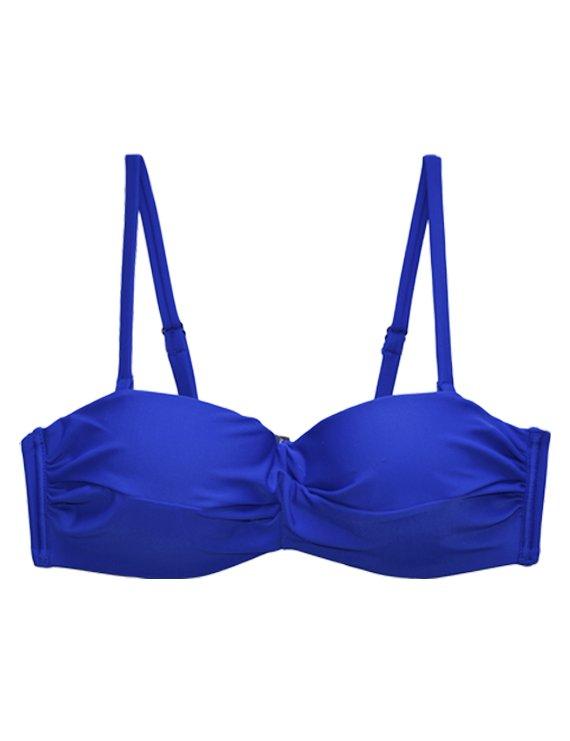 BIKINI ESTILO SOSTE N STRAPLESS COLOR AZUL - 3