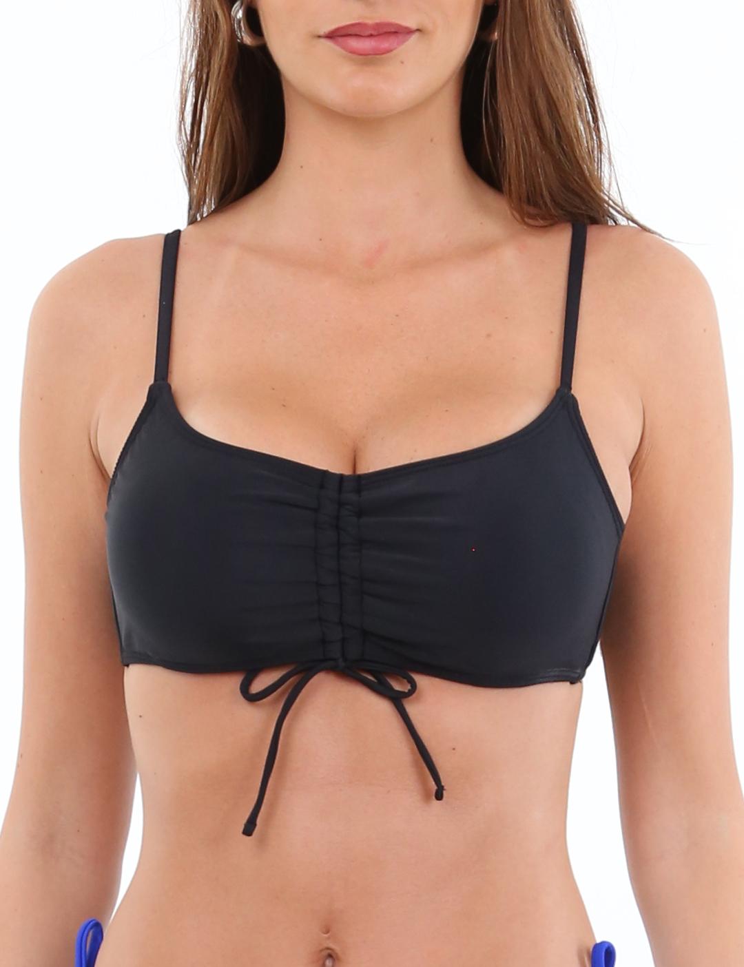 BIKINI ESTILO SOSTE N TRIANGULO COLOR NEGRO - 2