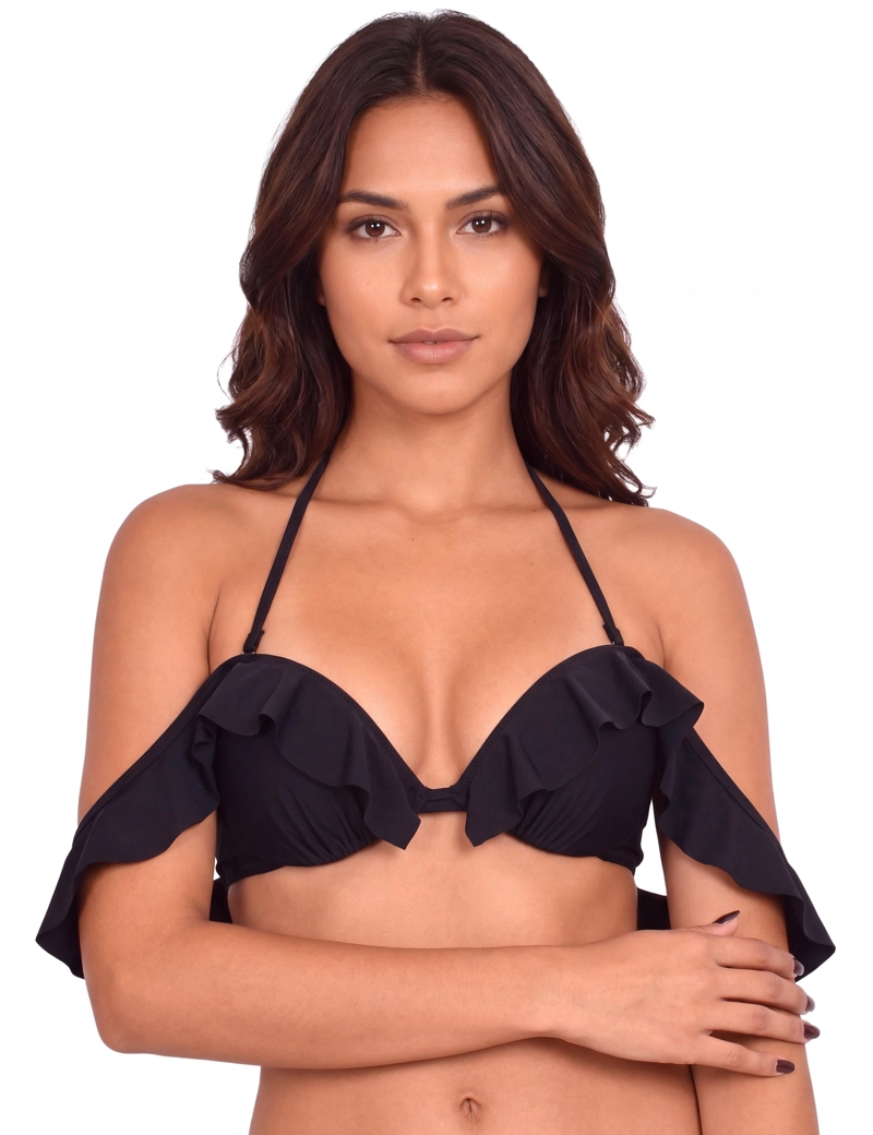 BIKINI MUJER SAMIA 7621 VUELOS NEGRO - 1