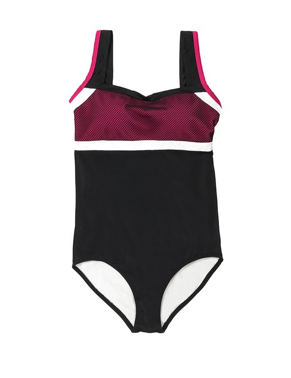 TRAJE DE BAÑO MUJER SAMIA 70205 DEPORTIVO COPA GRANDE FUCSIA - 1