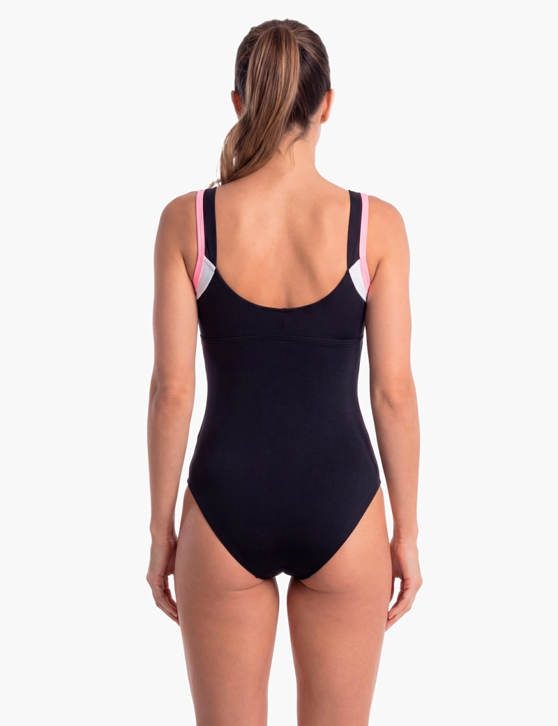 TRAJE DE BAÑO MUJER SAMIA 70208 DEPORTIVO COPA GRANDE ROSADO - 2