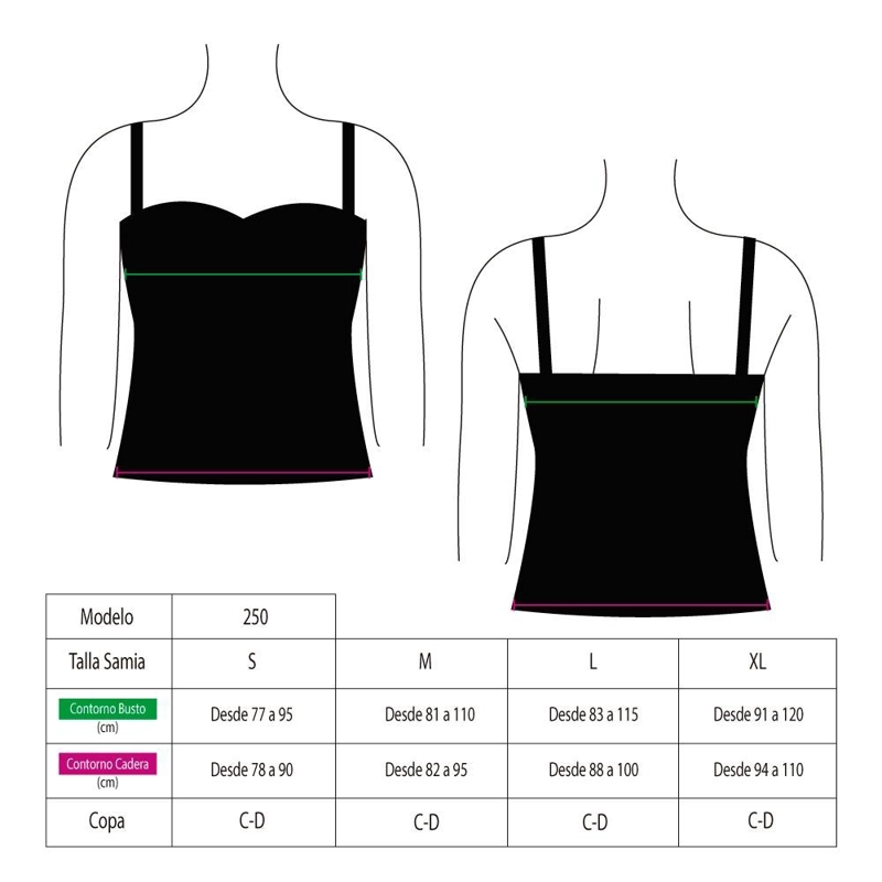 TANKINI REDUCTOR ESTAMPADO ROJO - ROJO - S - 3
