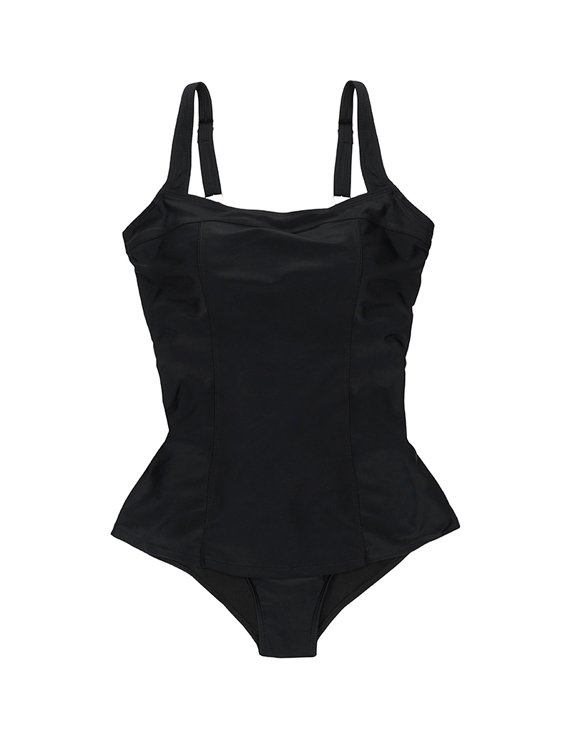 TRAJE DE BAÑO MUJER SAMIA 74551 ESTILO FALDA COLOR NEGRO - 1