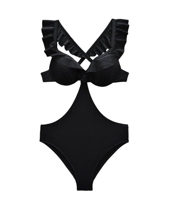 TRIKINI CON VUELOS NEGRO - 3