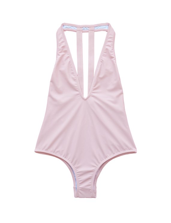 TRAJE DE BAÑO MUJER SAMIA 76202 ESCOTADO ROSADO - 1