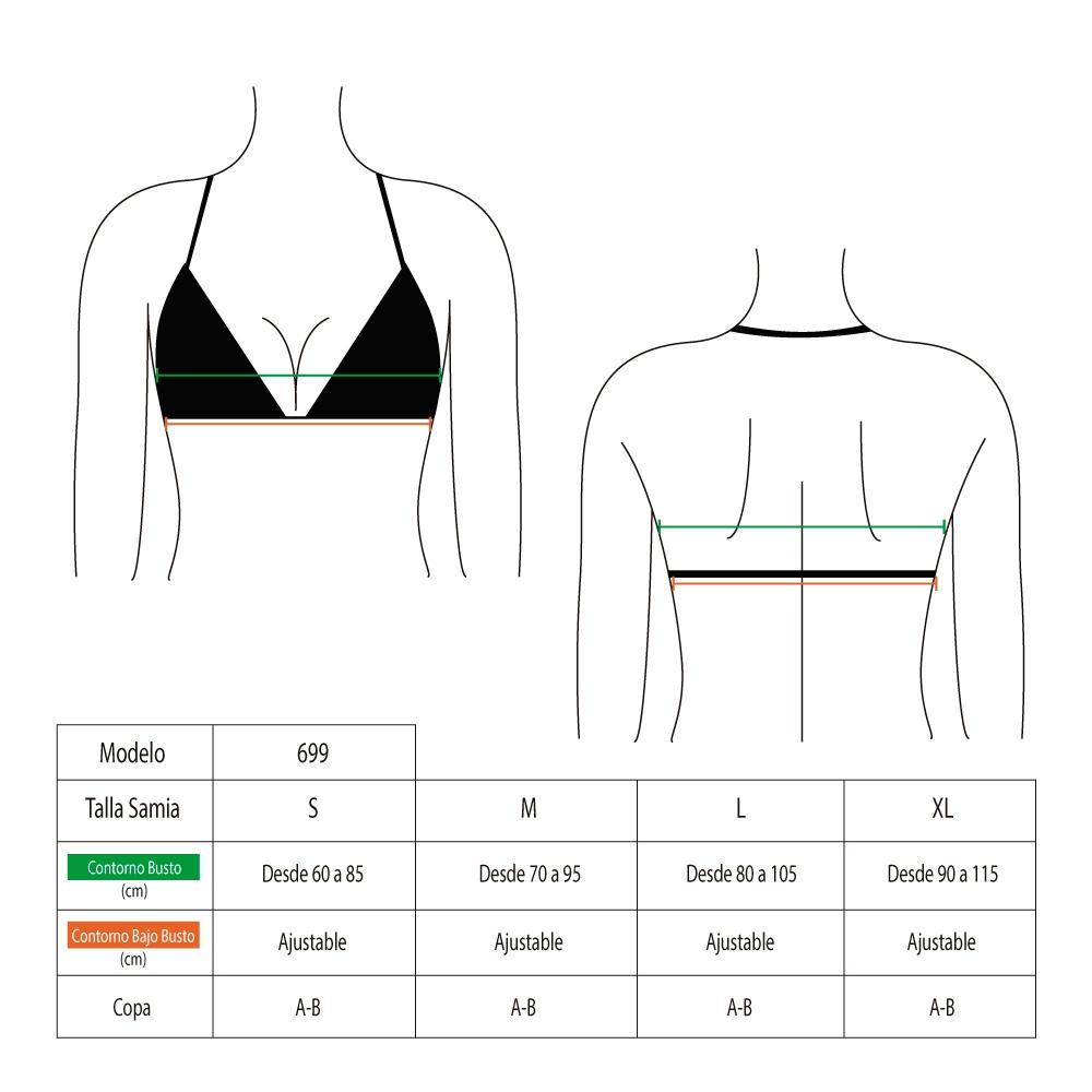 BIKINI TRIANGULO CLASICO NEGRO - 3
