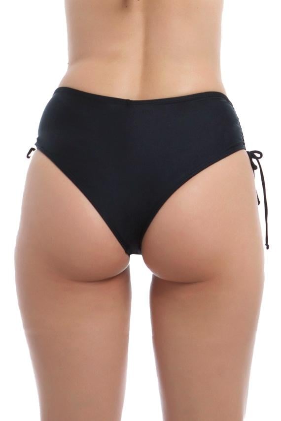 BIKINI CALZON CADERA AJUSTABLE NEGRO - 2