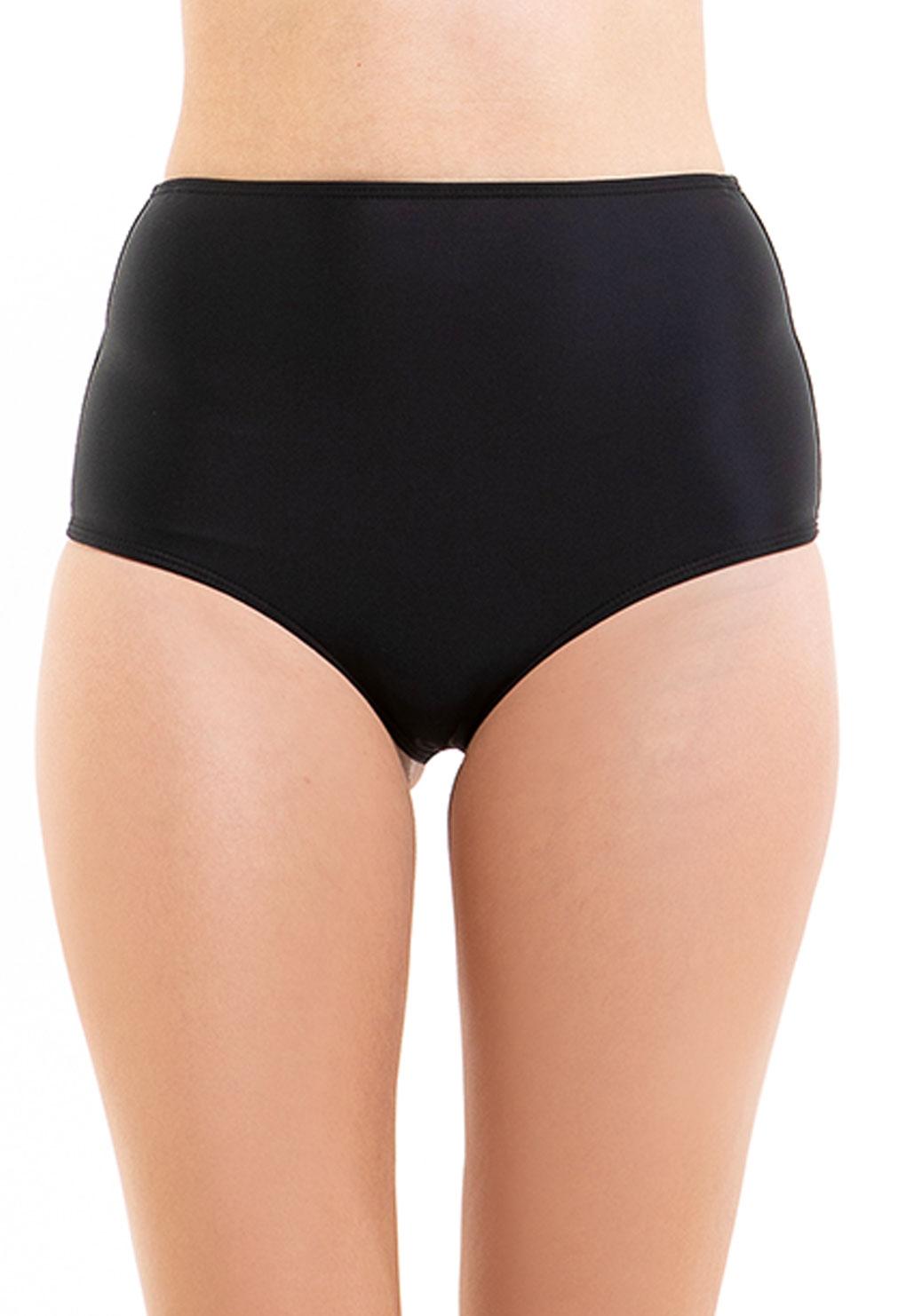 BIKINI MUJER SAMIA 3181 CALZÓN PIN UP TANGA NEGRO - 1