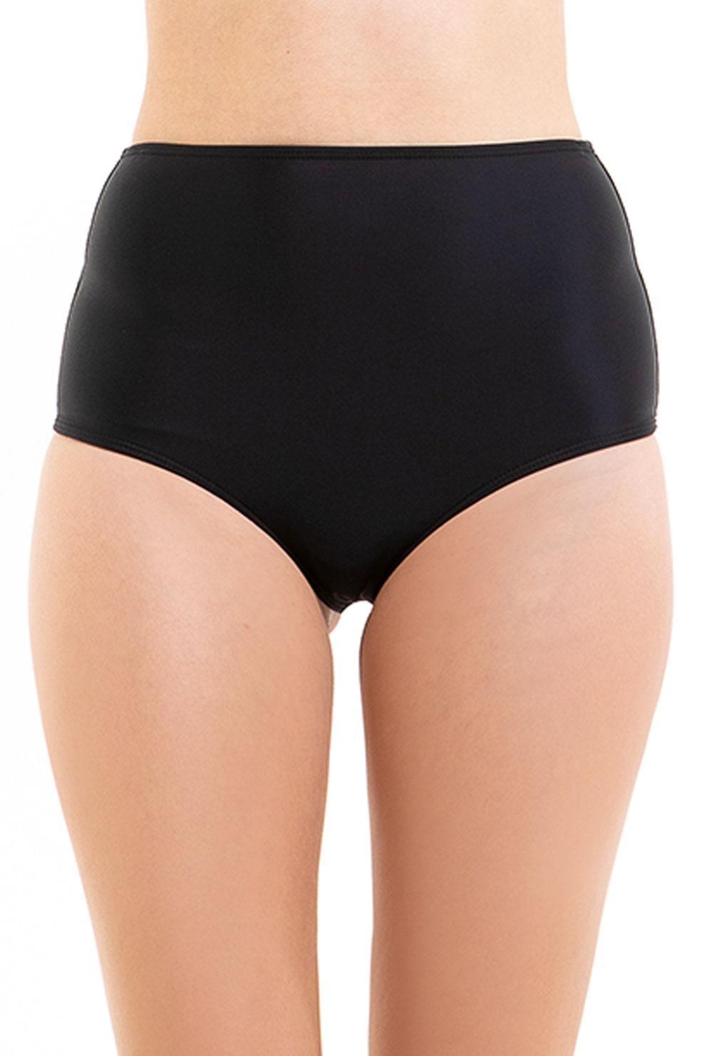 BIKINI MUJER SAMIA 3181 CALZÓN PIN UP TANGA NEGRO - 1