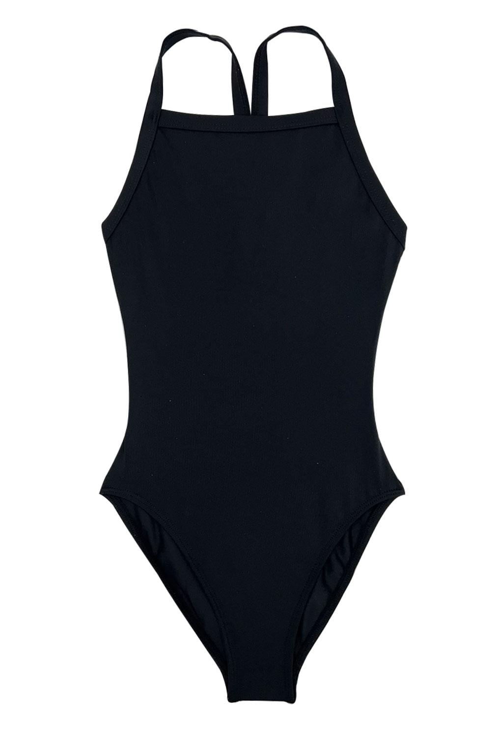 TRAJE DE BAÑO NIÑA SAMIA NEGRO 6301 DEPORTIVO COMPETICIÓN PARA - 1