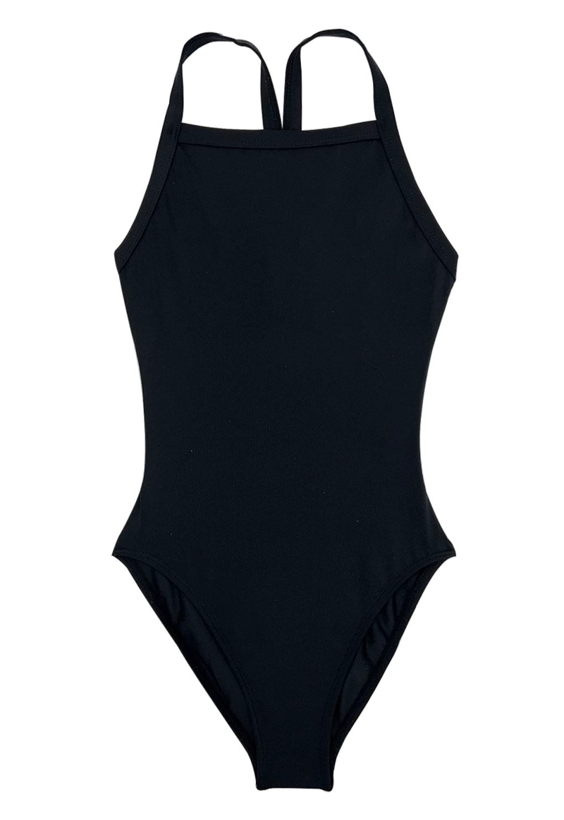 TRAJE DE BAÑO NIÑA SAMIA NEGRO 6301 DEPORTIVO COMPETICIÓN PARA - 1