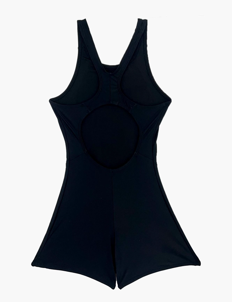 TRAJE DE BAÑO NIÑA SAMIA NEGRO 1701 NATACIÓN CON PIERNA - 4