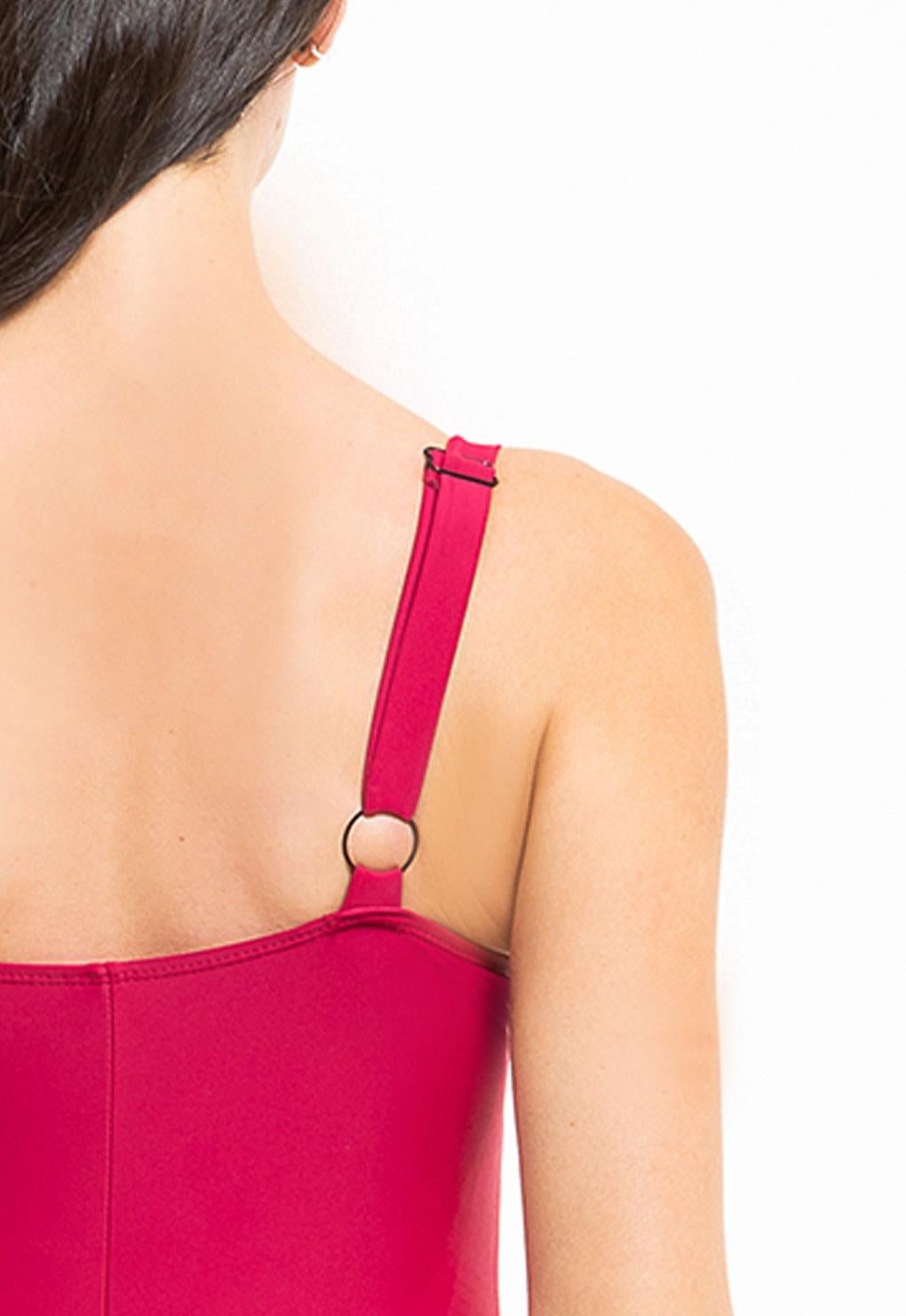 TRAJE DE BAÑO MUJER SAMIA 71503 REDUCTOR BÁSICO ROJO COPA D - 3