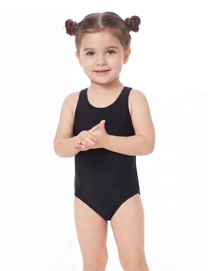TRAJE DE BAÑO NIÑA SAMIA NEGRO 6401 DEPORTIVO - 1