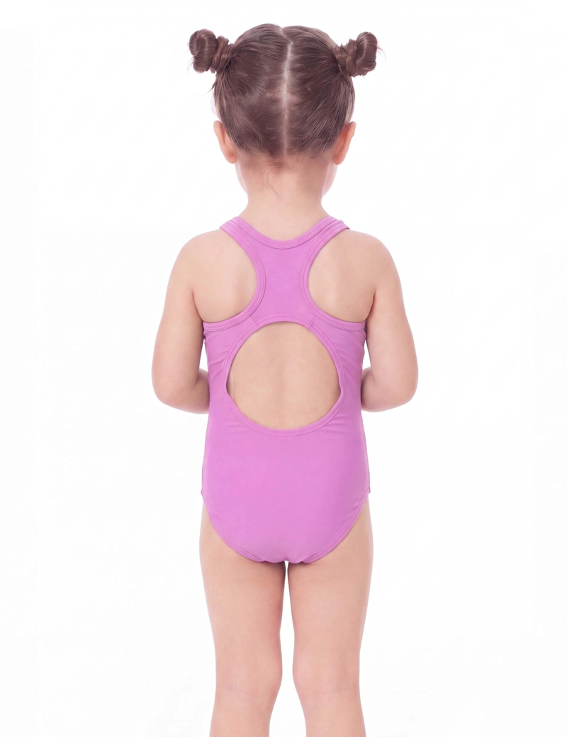 TRAJE DE BAÑO DEPORTIVO DE NIÑA MORADO - 2