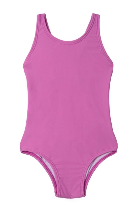 TRAJE DE BAÑO DEPORTIVO DE NIÑA MORADO - 3