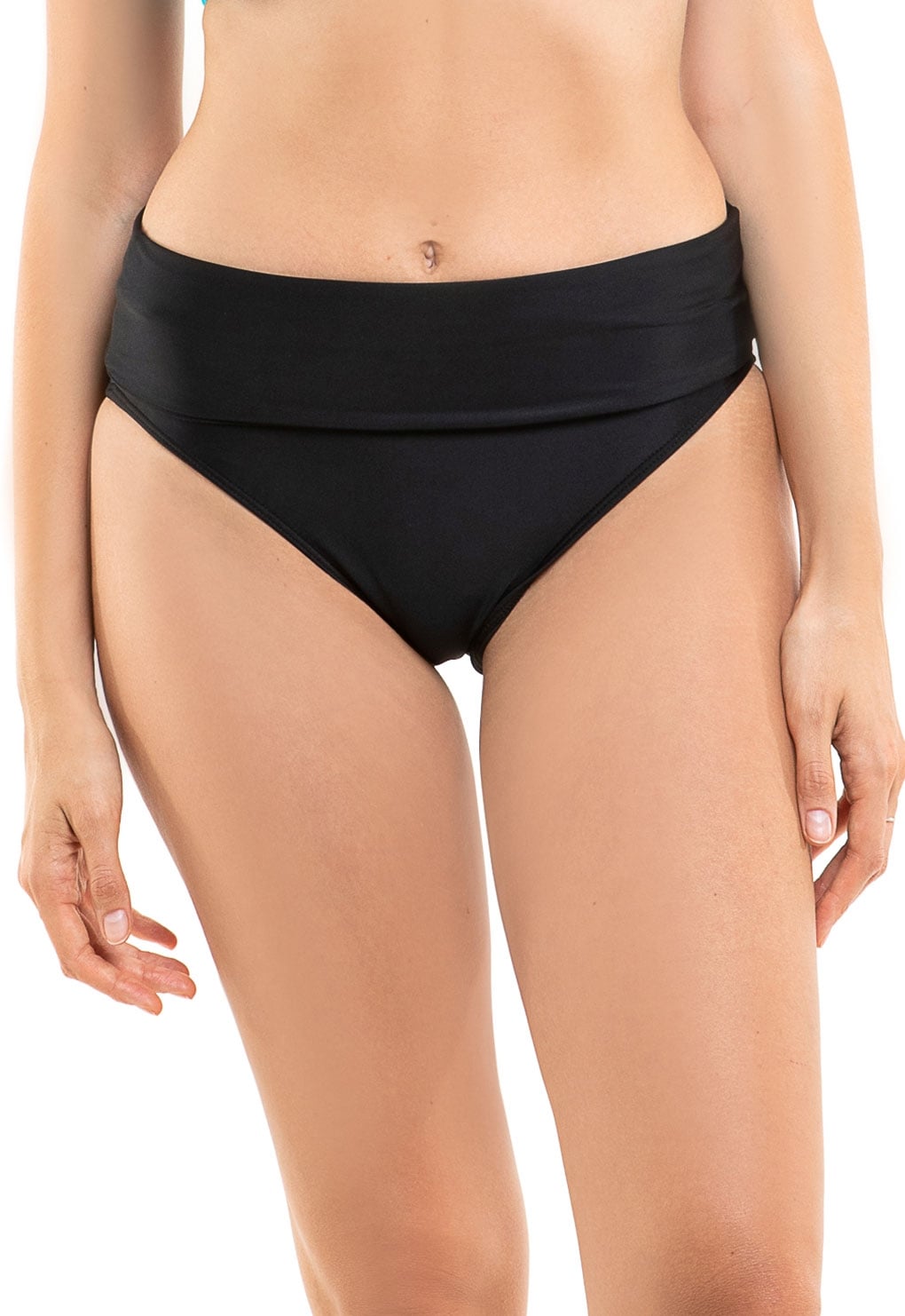 BIKINI CALZÓN PIN UP DOBLE USO NEGRO - 1