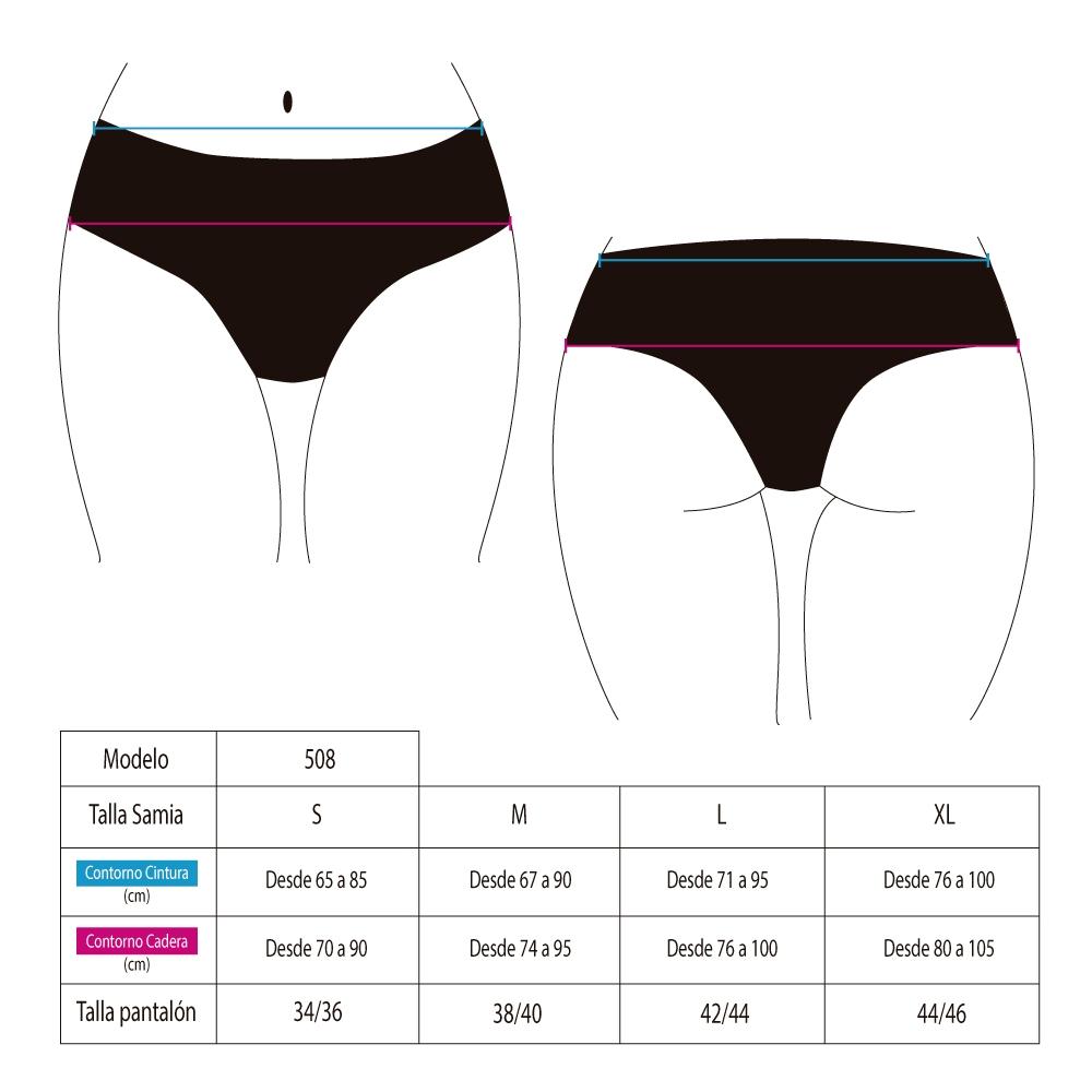 BIKINI SHORT FALDA NEGRO - 4