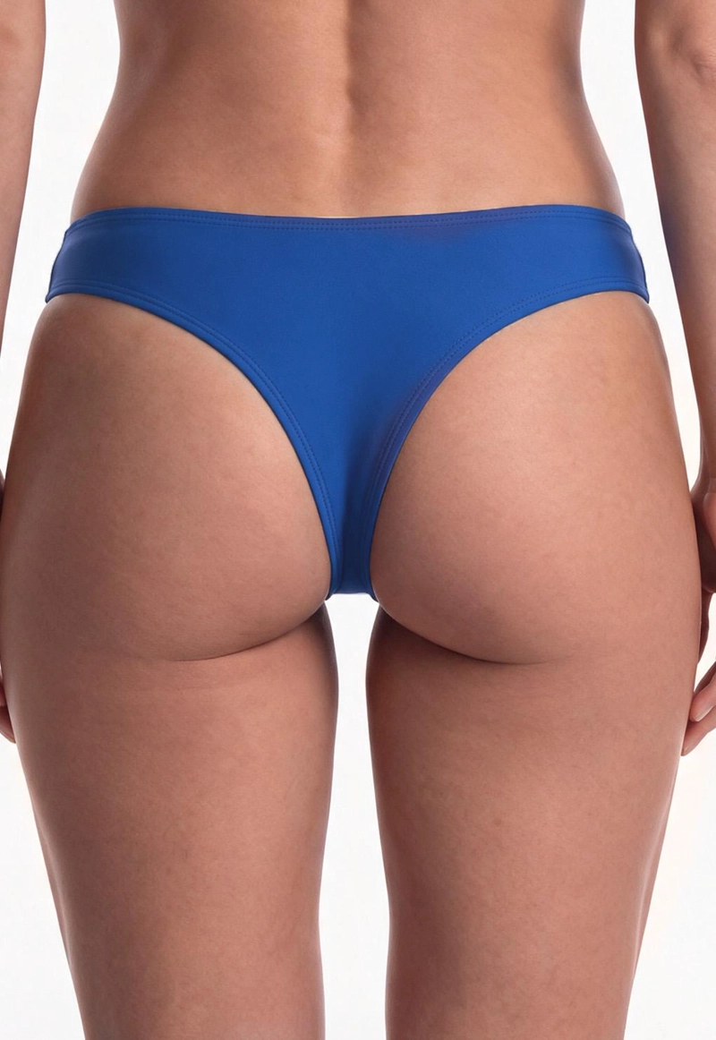 BIKINI MUJER SAMIA 30311 CALZÓN CULOTE TANGA AZUL - 2