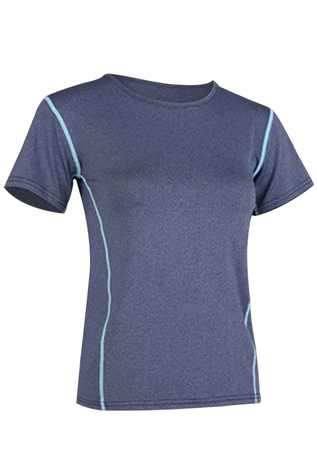 POLERA MUJER SAMIA DEPORTIVA BÁSICA AZUL - 1