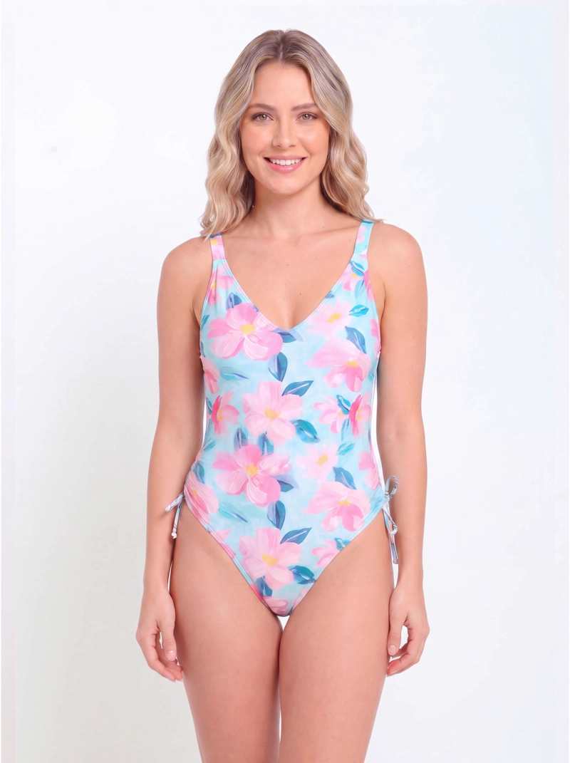 TRAJE DE BAÑO REBAJADO FLORES - 1