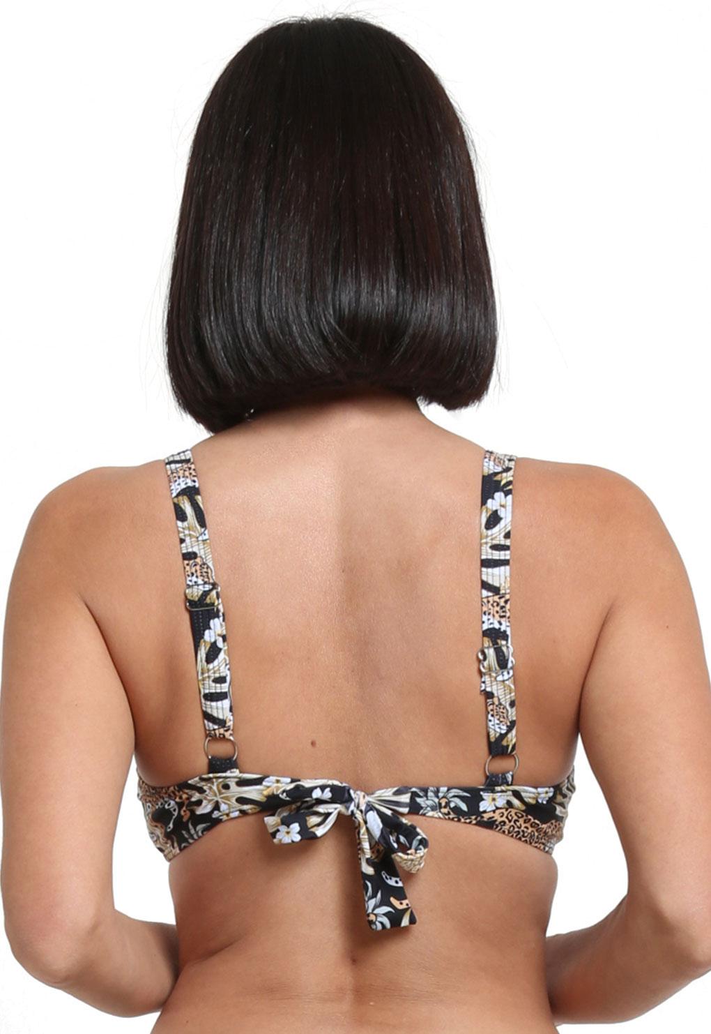BIKINI MUJER SAMIA 730 COPA C-D BLANDA ESTAMPADO AMARILLO - 2