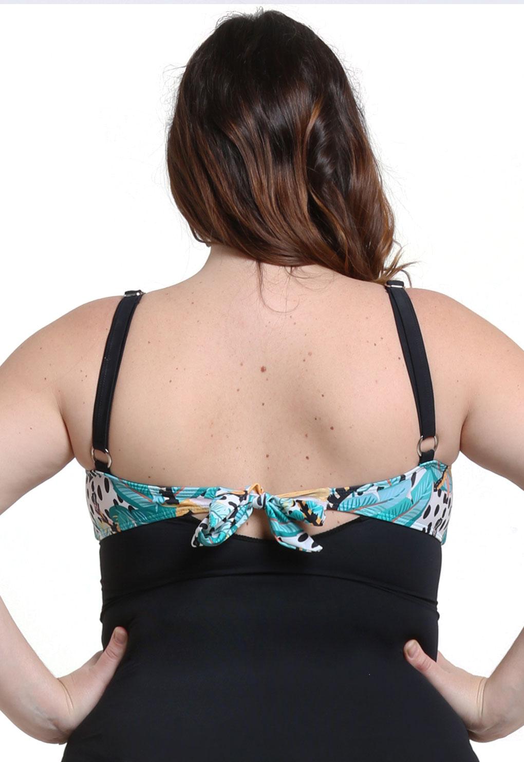 TANKINI REDUCTOR ESTAMPADO VERDE - 2