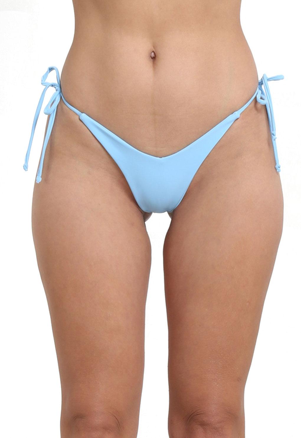 TRAJE DE BANO MUJER SAMIA 327 MICRO BIKINI COLALES CON AMARRAS CELESTE