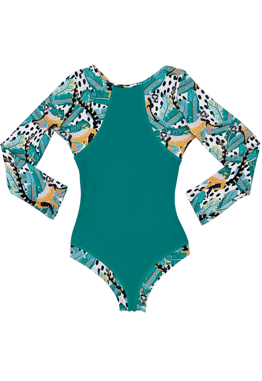 TRAJE DE BAÑO MUJER SAMIA VERDE 151 DE NIÑA MANGA LARGA - 1