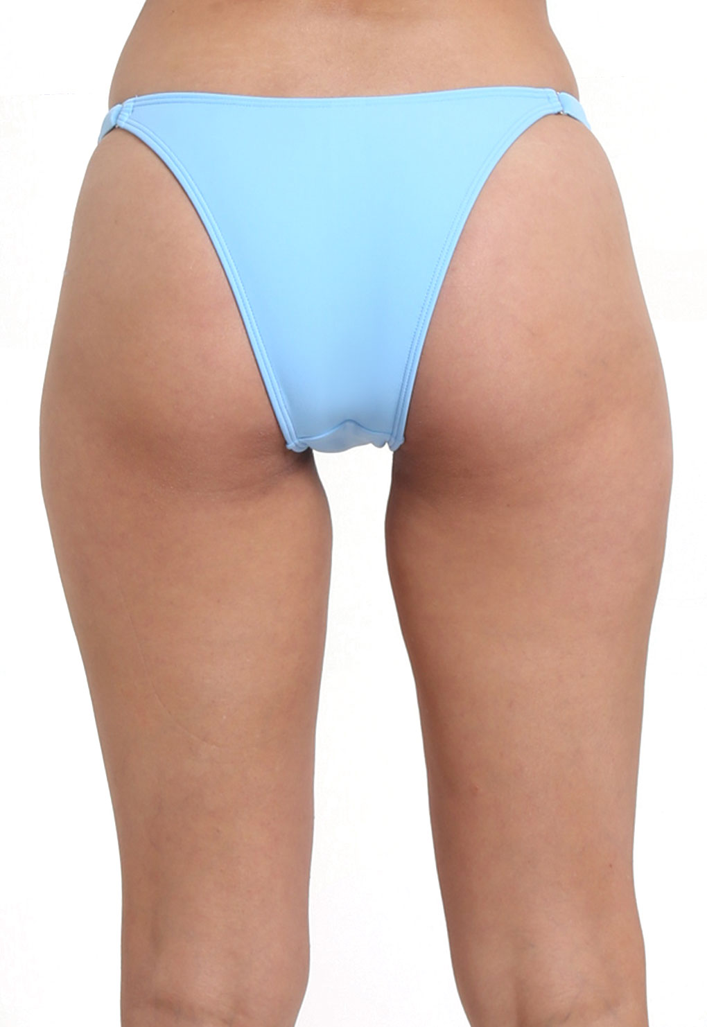 TRAJE DE BAÑO MUJER SAMIA 330 TANGA COSTADOS AJUSTABLES CELESTE - 2