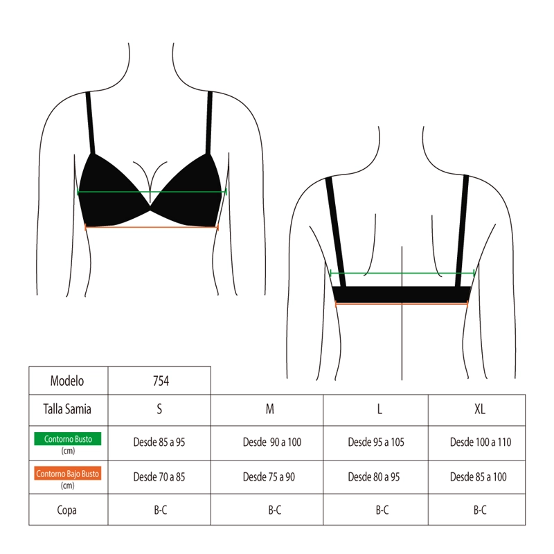 BIKINI MUJER SAMIA 754 TRIANGULO CON NUDO LILA - 4