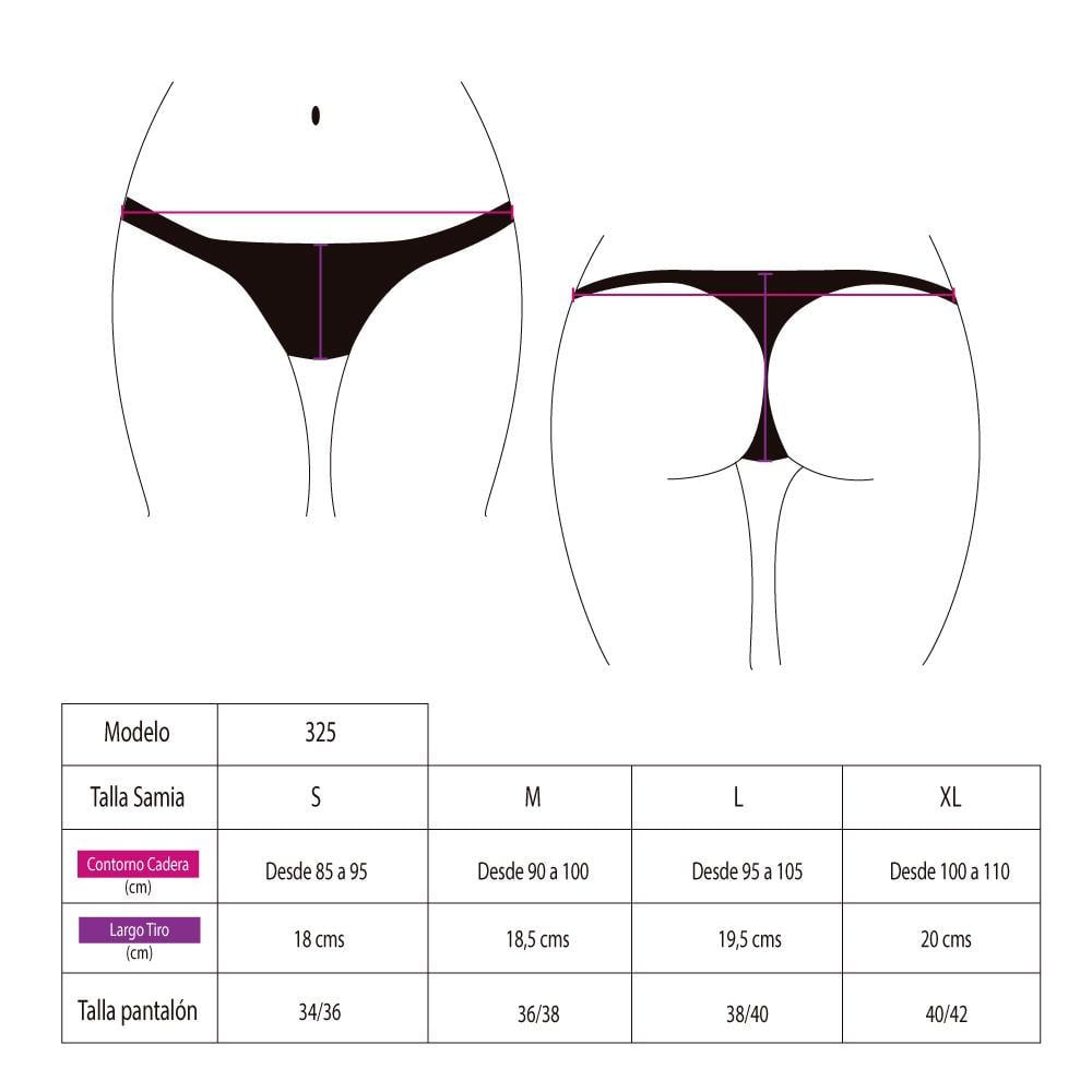 BIKINI MUJER SAMIA 325 CULOTE SIN COSTURA LILA - 4