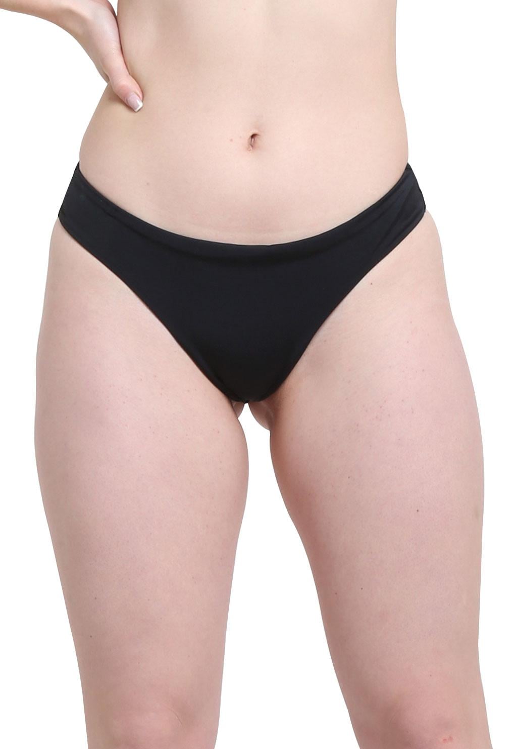BIKINI MUJER SAMIA 387 CALZÓN COLALESS COSTURA INVISIBLE NEGRO - 1