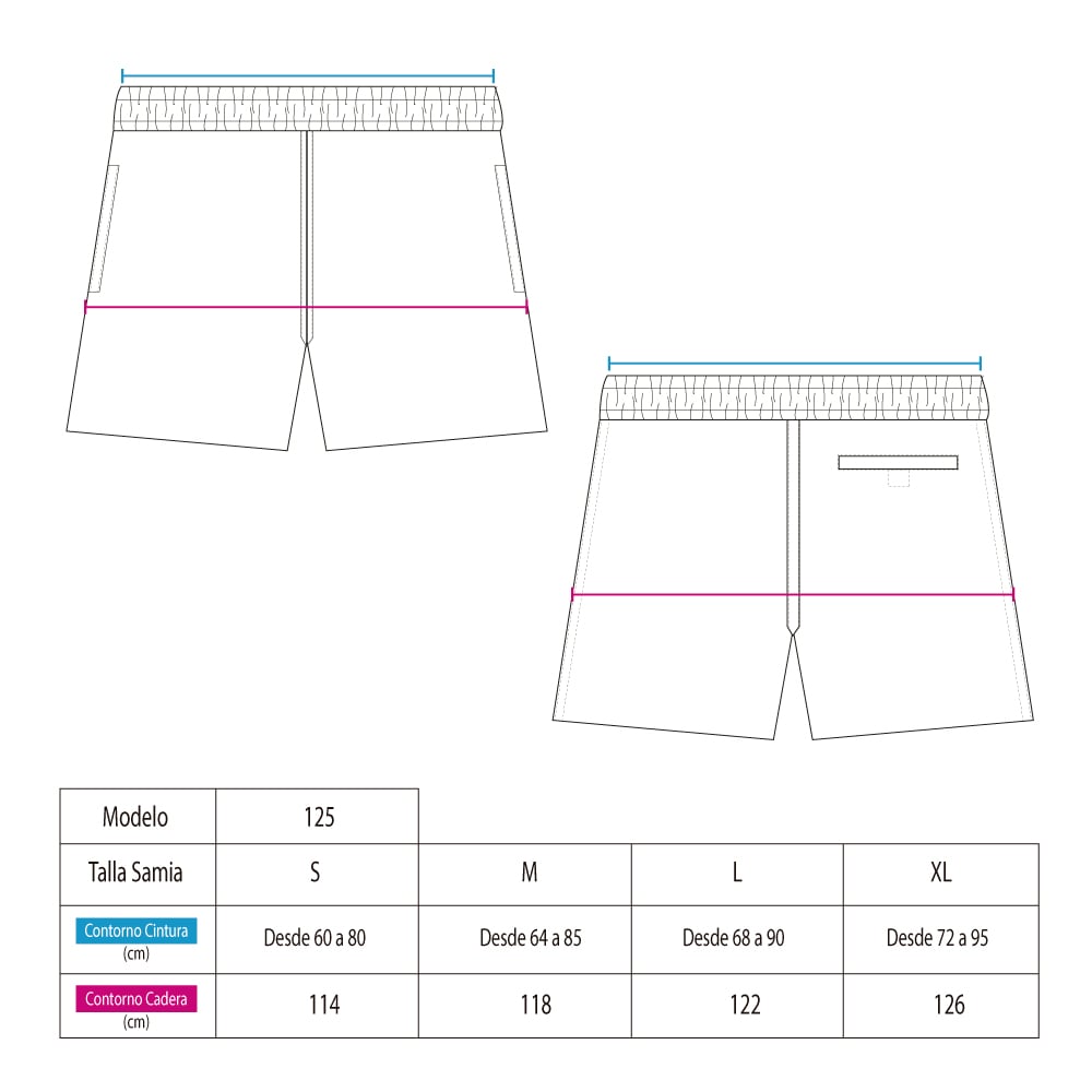 SHORT MUJER SAMIA AMARILLO DEPORTIVO ESTAMPADO - 2