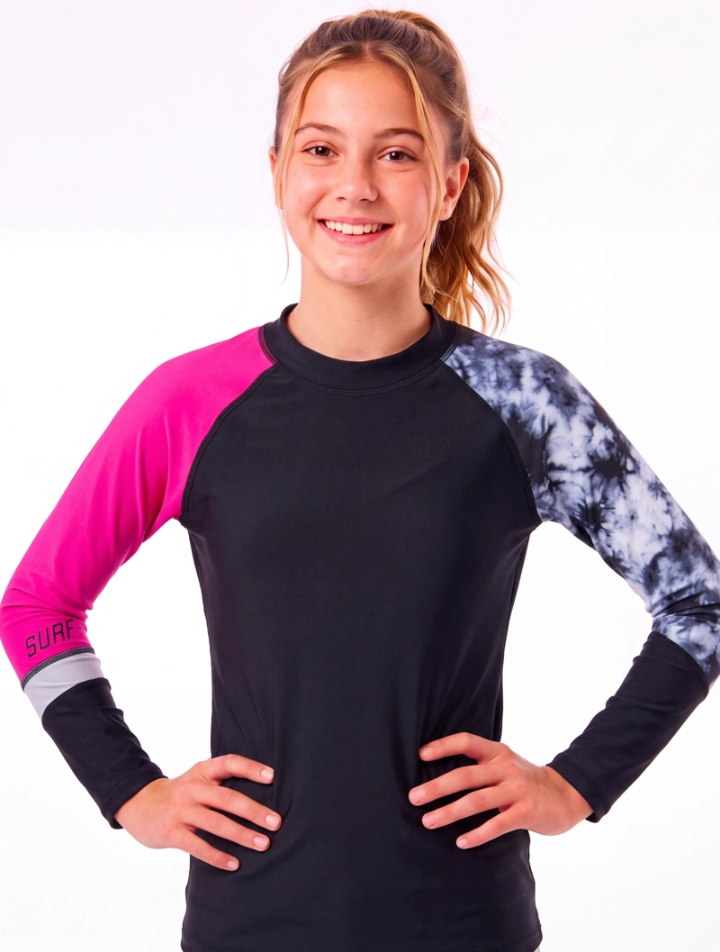 POLERA NIÑO PROTECCION UV FUCSIA - 1