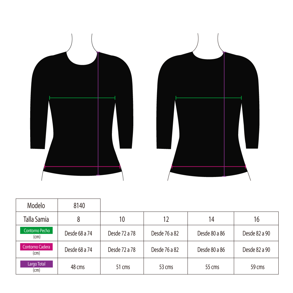 POLERA SAMIA FUCSIA 8140 NIÑO PROTECCIÓN UV - 2