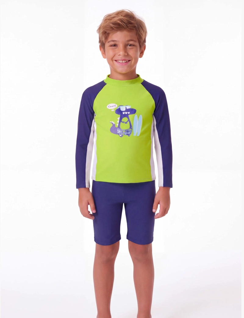 TRAJE DE BAÑO CONJUNTO NIÑO CON FILTRO UV AZUL - 1