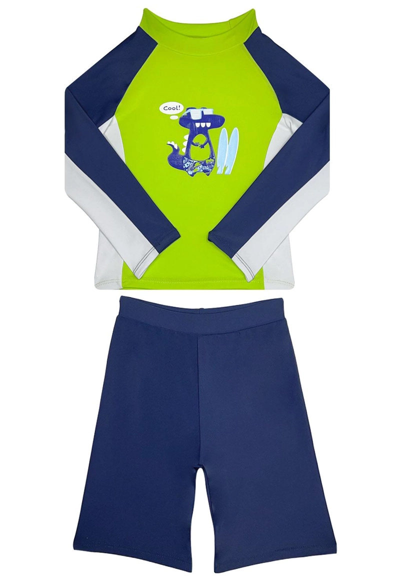 TRAJE DE BAÑO CONJUNTO NIÑO CON FILTRO UV AZUL - 3