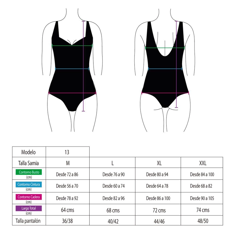 TRAJE DE BAÑO CLASICO PARA NATACION NEGRO - 4