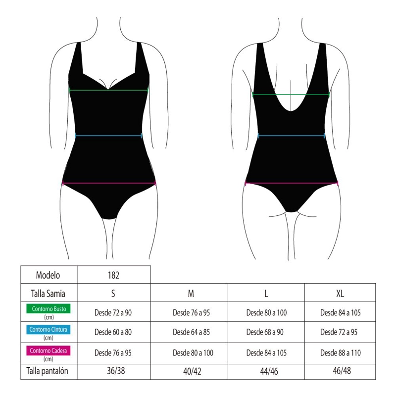 TRAJE DE BAÑO MUJER SAMIA DEPORTIVO NATACIÓN CON ESTILO LÍNEAS TURQUESA - 3