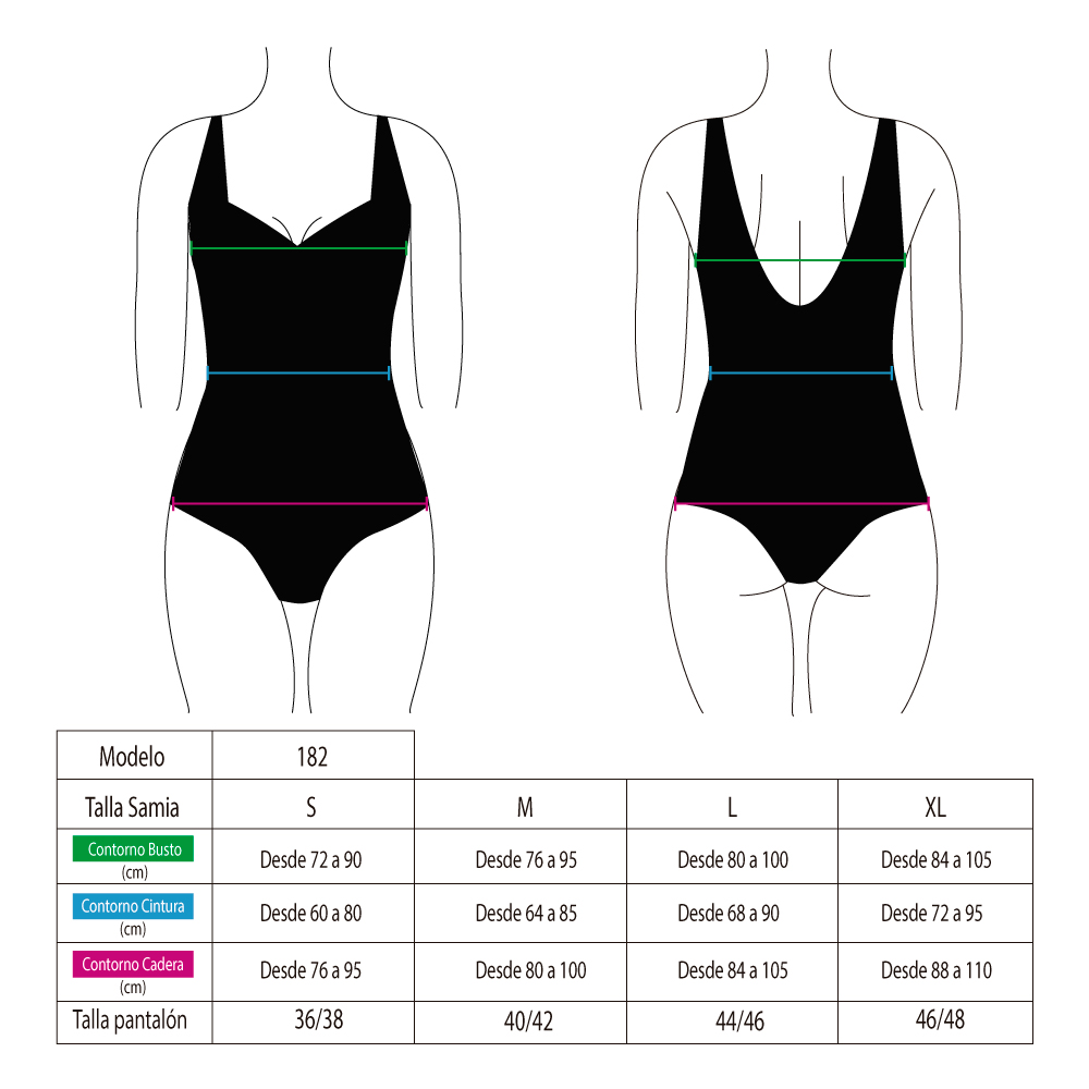 TRAJE DE BAÑO MUJER SAMIA DEPORTIVO NATACIÓN CON ESTILO LÍNEAS TURQUESA - 3