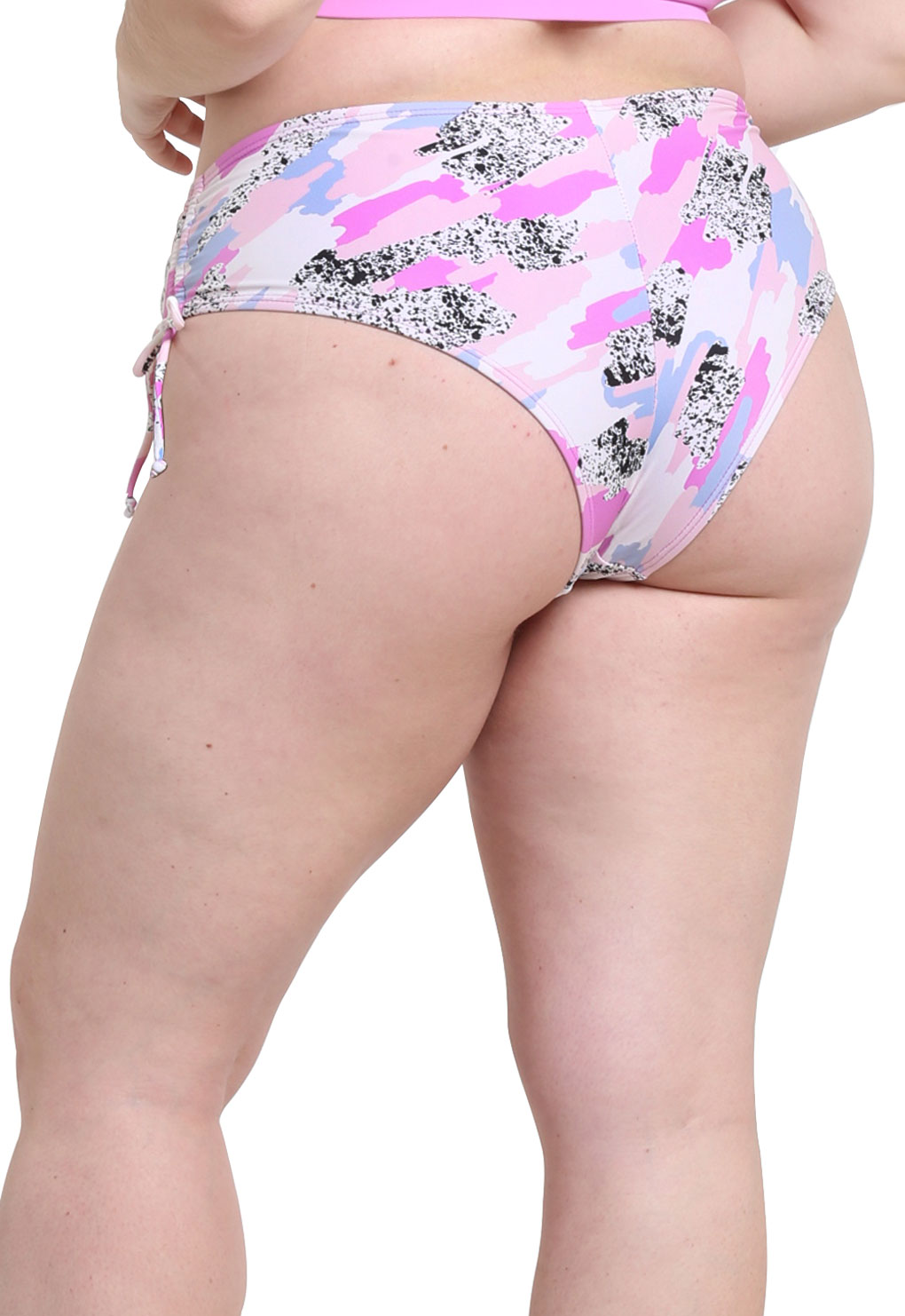 BIKINI MUJER SAMIA 335 CALZÓN CADERA AJUSTABLE ESTAMPADO LILA - 3