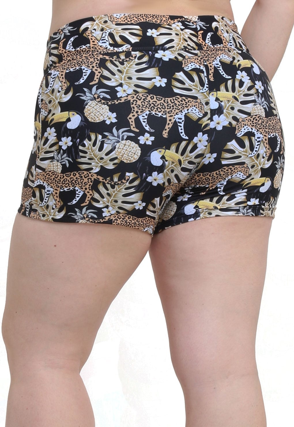 BIKINI MUJER SAMIA SHORT ESTILO HOT ESTAMPADO AMARILLO - 3